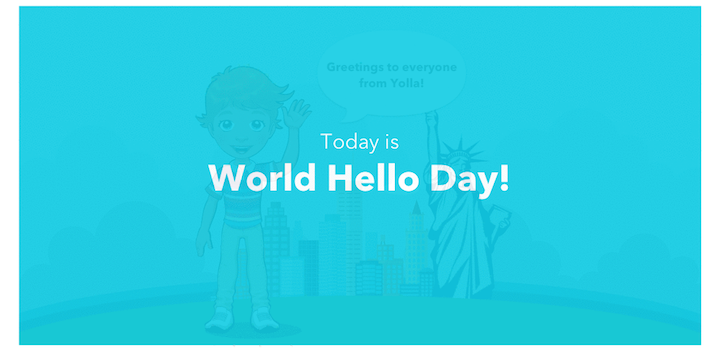 world hello day