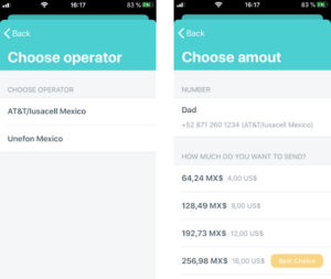 international mobile topup yolla carrier amount