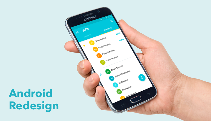 Yolla Calls App For Android – A Major Redesign